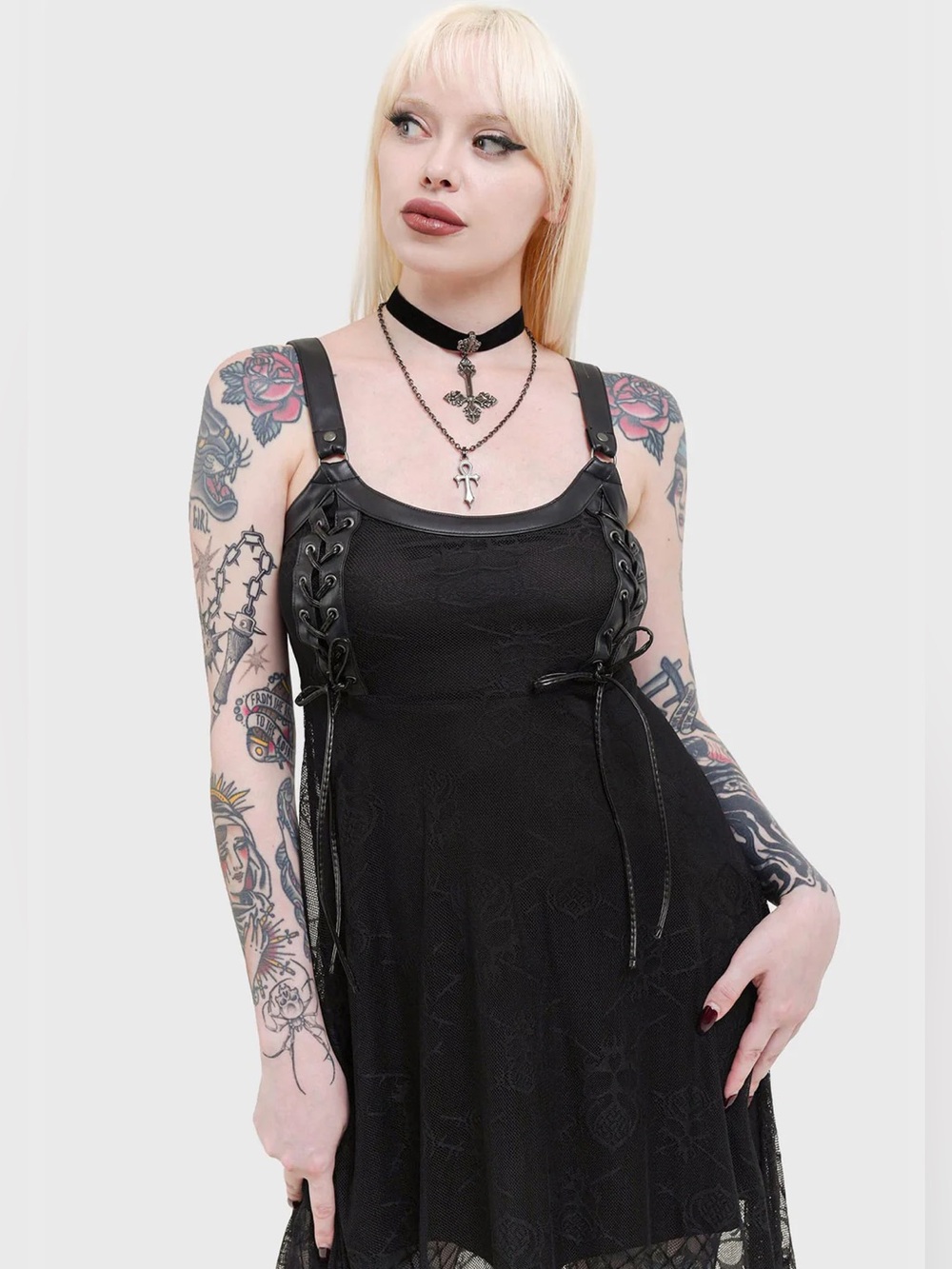 KILLSTAR Anne Arkist Lace Midi Dress, size XL (BNWT) - Picture 4 of 8
